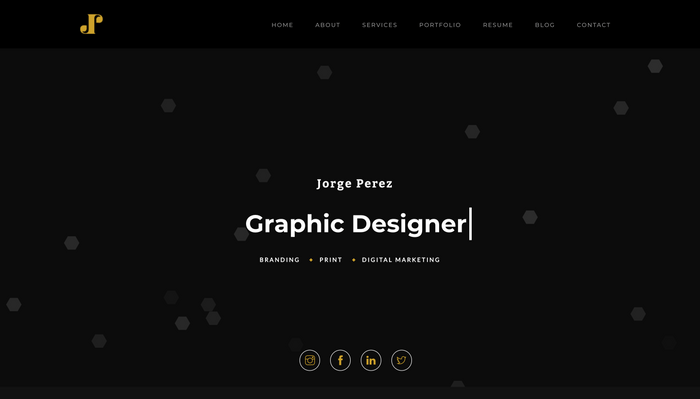 JP Graphic Design Website